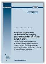 Energienutzungsplan unter besonderer Berücksichtigung des Denkmalschutzes am Beispiel der Stadt Iphofen