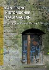 Sanierung historischer Stadtmauern.