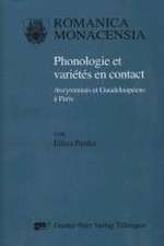 Phonologie et variétés en contact