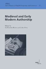 Medieval and Early Modern Authorship