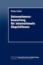 Unternehmensbewertung für internationale Akquisitionen: Verfahren und Einsatz