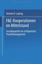 F&E-Kooperationen im Mittelstand: Grundlagen für ein erfolgreiches Prozeßmanagement