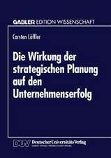 Die Wirkung der strategischen Planung auf den Unternehmenserfolg