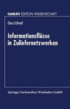 Informationsflüsse in Zuliefernetzwerken