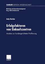 Erfolgsfaktoren von Einkaufszentren: Ansätze zur kundengerichteten Profilierung