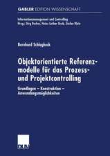 Objektorientierte Referenzmodelle für das Prozess- und Projektcontrolling: Grundlagen — Konstruktion — Anwendungsmöglichkeiten