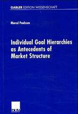 Individual Goal Hierarchies as Antecedents of Market Structures