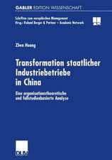 Transformation staatlicher Industriebetriebe in China: Eine organisationstheoretische und fallstudienbasierte Analyse