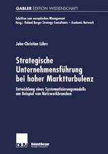 Strategische Unternehmensführung bei hoher Marktturbulenz: Entwicklung eines Systematisierungsmodells am Beispiel von Netzwerkbranchen