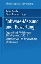 Software-Messung und -Bewertung: Tagungsband Workshop der GI-Fachgruppe 2.1.10 10./11. September 2001 an der Universität Kaiserslautern