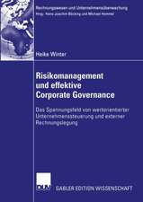 Risikomanagement und effektive Corporate Governance: Das Spannungsfeld von wertorientierter Unternehmenssteuerung und externer Rechnungslegung