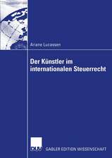 Der Künstler im internationalen Steuerrecht