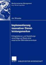 Implementierung innovativer Dienstleistungsmarken