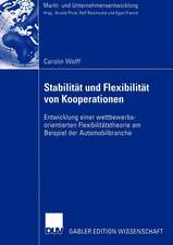 Stabilität und Flexibilität von Kooperationen: Entwicklung einer wettbewerbs-orientierten Flexibilitätstheorie am Beispiel der Automobilbranche