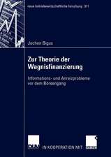 Zur Theorie der Wagnisfinanzierung: Informations- und Anreizprobleme vor dem Börsengang