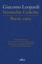 Vermischte Gedichte Poesie varie