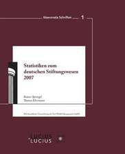 Statistiken zum Deutschen Stiftungswesen 2007