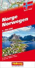 Straßenkarte Norwegen 1:750 000