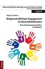 Bürgerschaftliches Engagement im Gesundheitswesen