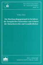 Der Beschwerdegegenstand im Verfahren der Europäischen Konvention zum Schutze der Menschenrechte und Grundfreiheiten