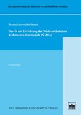 Gesetz zur Errichtung der Niedersächsischen Technischen Hochschule (NTHG)