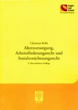 Altersversorgung, Arbeitsförderungsrecht und Sozialversicherungsrecht