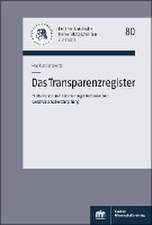 Das Transparenzregister