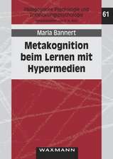 Metakognition beim Lernen mit Hypermedien