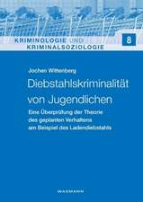 Diebstahlskriminalität von Jugendlichen