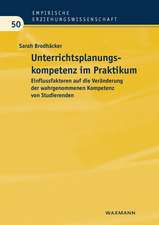 Unterrichtsplanungskompetenz im Praktikum