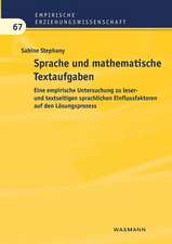 Sprache und mathematische Textaufgaben