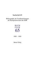 Buchclub 65. Bibliographie