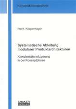 Systematische Ableitung modularer Produktarchitekturen