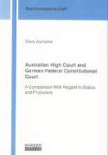 Australian High Court and German Federal Constitutional Court