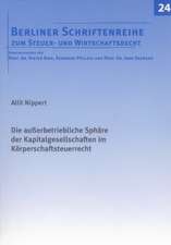 Die ausserbetriebliche Sphäre der Kapitalgesellschaften im Körperschaftsteuerrecht