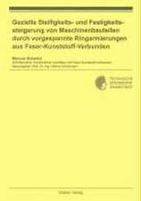 Gezielte Steifigkeits- und Festigkeitssteigerung von Maschinenbauteilen durch vorgespannte Ringarmierungen aus Faser-Kunststoff-Verbunden