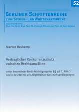 Vertraglicher Konkurrenzschutz zwischen Rechtsanwälten