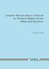 Adaptive Wavelet Schwarz Methods for Nonlinear Elliptic Partial Differential Equations