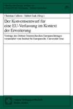 Der Konventsentwurf für eine EU-Verfassung im Kontext der Erweiterung