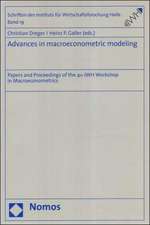 Advances in macroeconometric modeling