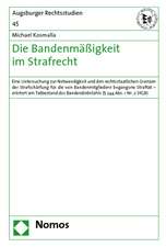 Die Bandenmässigkeit im Strafrecht