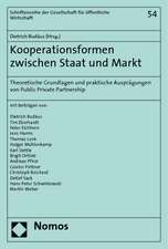 Kooperationsformen zwischen Staat und Markt