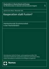 Kooperation Statt Fusion?: Interkommunale Zusammenarbeit in Den Flachenlandern