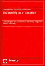 Leadership as a Vocation