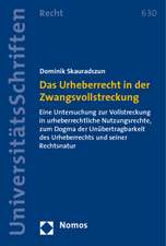 Das Urheberrecht in der Zwangsvollstreckung