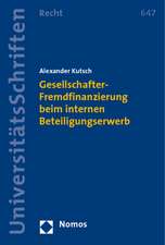 Gesellschafter-Fremdfinanzierung beim internen Beteiligungserwerb