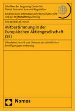 Mitbestimmung in Der Europaischen Aktiengesellschaft (Se): Erfordernis, Inhalt Und Grenzen Der Schriftlichen Beteiligungsvereinbarung