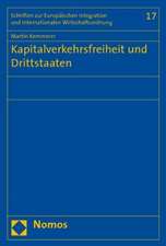 Kapitalverkehrsfreiheit und Drittstaaten