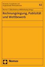 Rechnungslegung, Publizität und Wettbewerb