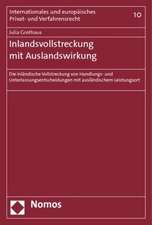 Inlandsvollstreckung mit Auslandswirkung